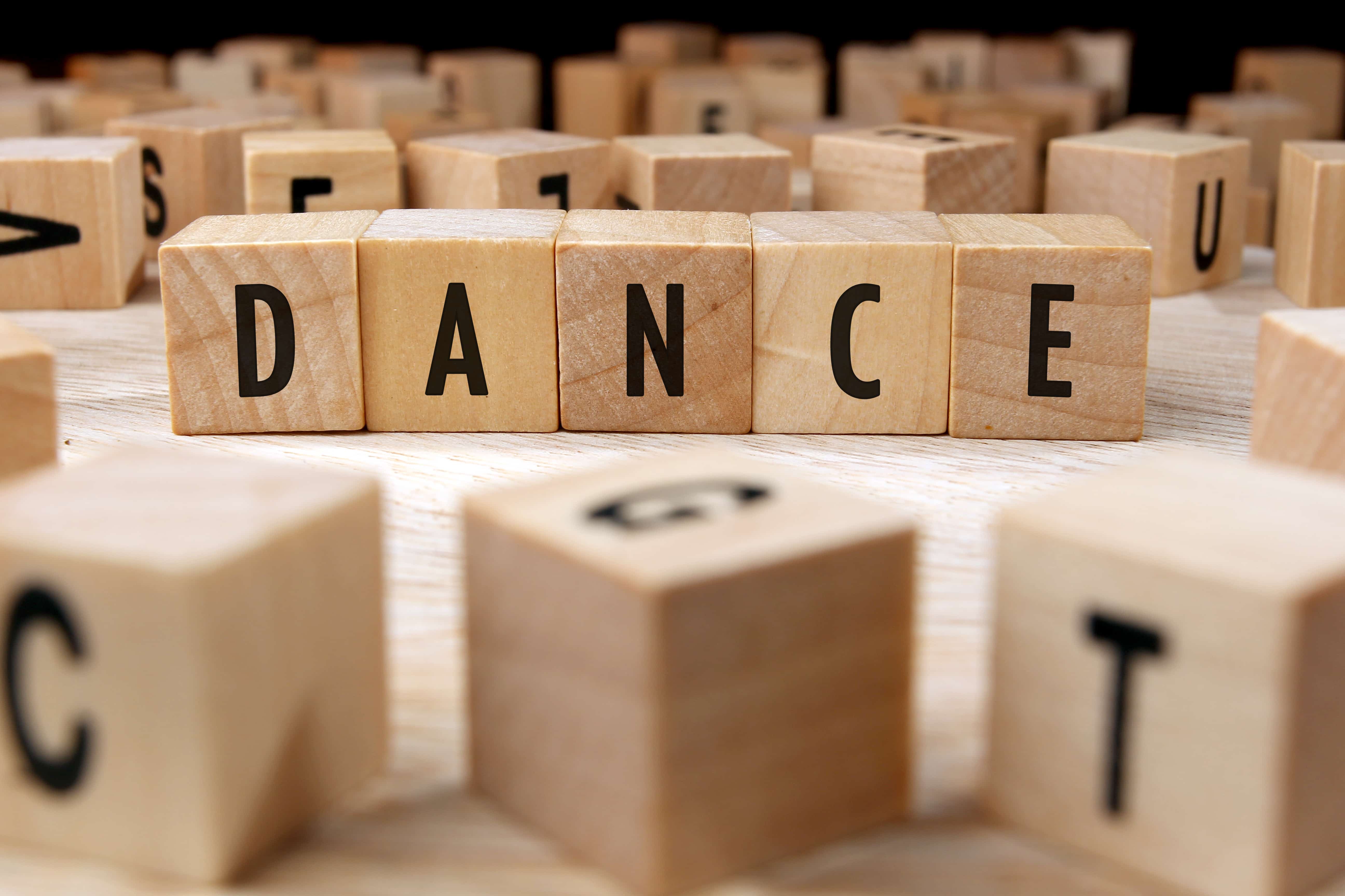 What is a Dance Recital - Wooden DANCE blocks - DanceRecitalGifts.com