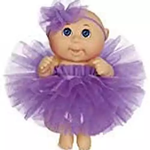 Cabbage Patch Kids 9" Dance Time Girl, Blue Eyes, Purple Tutu